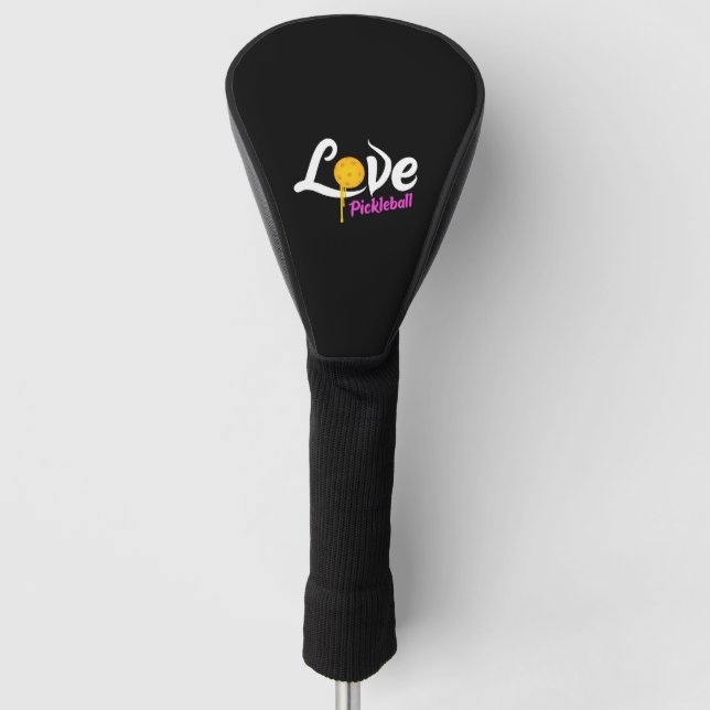 Liebe Pickleball Golf Headcover (Vorderseite)