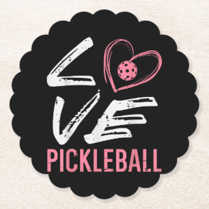 Liebe Pickleball Herz Pickle Ball Frauen Mädchen K Untersetzer