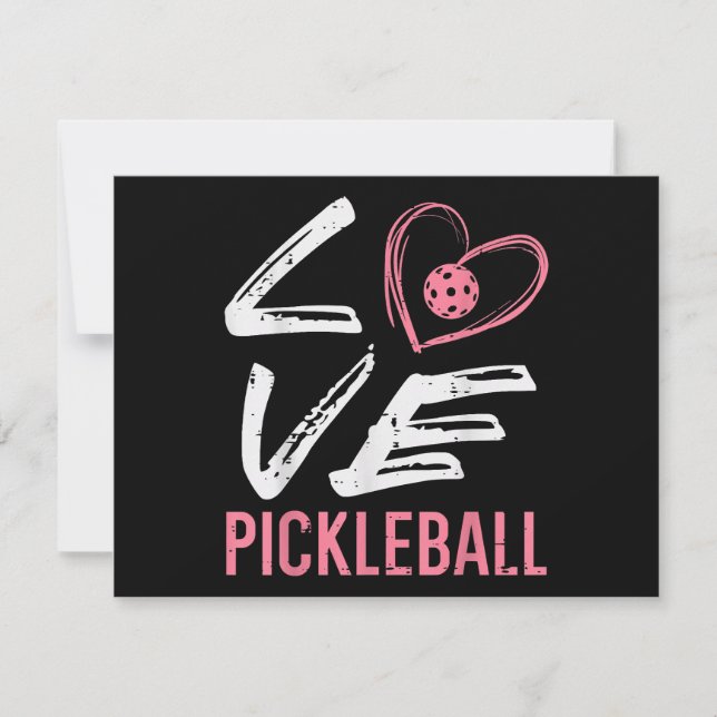 Liebe Pickleball Herzstück Pickle Ball Girl (Vorderseite)