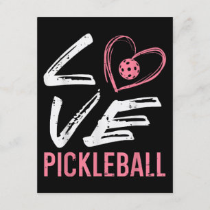 Liebe Pickleball Herzstück Pickle Ball Girl Begleitkarte