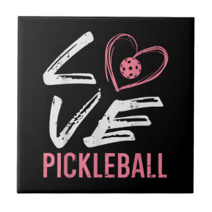 Liebe Pickleball Herzstück Pickle Ball Girl Fliese