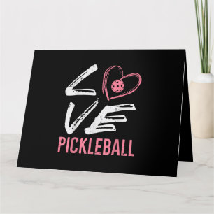 Liebe Pickleball Herzstück Pickle Ball Girl Karte