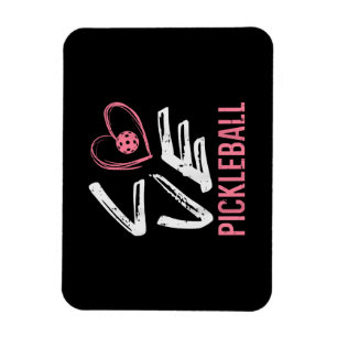 Liebe Pickleball Herzstück Pickle Ball Girl Magnet