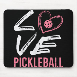 Liebe Pickleball Herzstück Pickle Ball Girl Mousepad