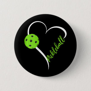 Liebe Pickleball - Niedliches Pickleball-Match Button