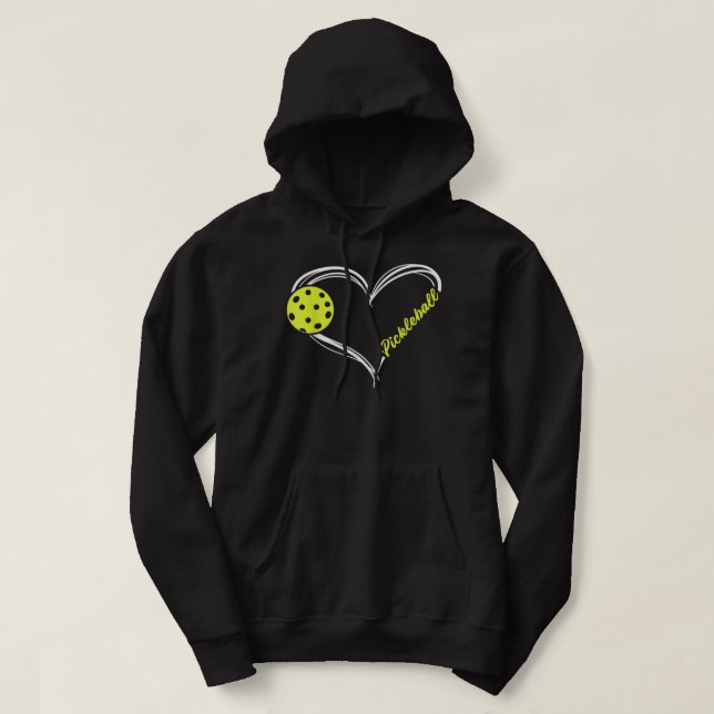 Liebe Pickleball - niedliches Pickleball-Spiel, I  Hoodie (Design vorne)