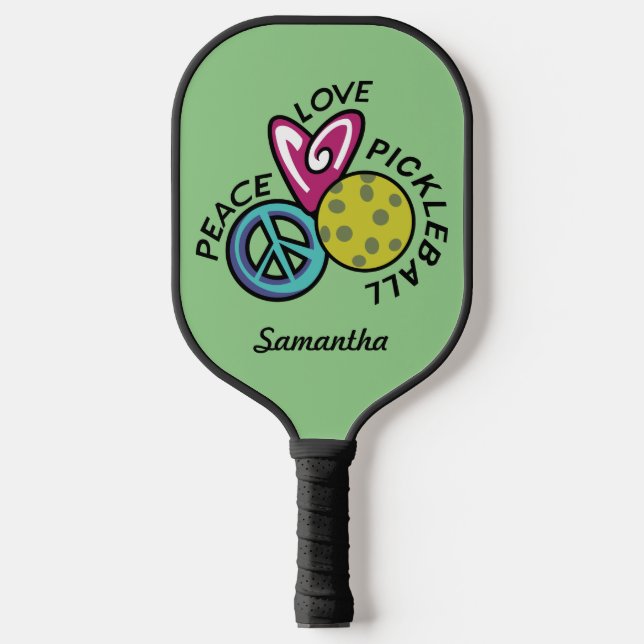 Liebe Pickleball Personalisiert Pickleball Schläger (Vorderseite)