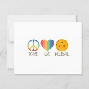 Liebe Pickleball RSVP Karte