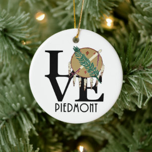 LIEBE Piedmont Oklahoma Keramik Ornament