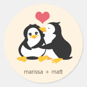 Liebe Pinguine Custom Aufkleber