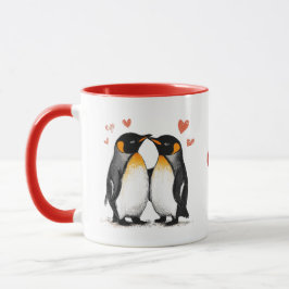 Liebe Pinguine, Girlfriend Gift, Eigener Text Tasse