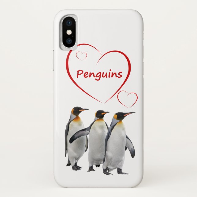 Liebe Pinguine iPhone X Fall (Wählen Sie Ihre Farb Case-Mate iPhone Hülle (Rückseite)
