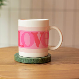 Liebe | Pink-Farbtöne Kaffeetasse