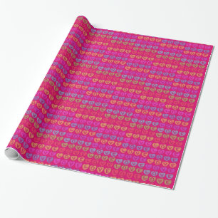 LIEBE Pink Gift Wrap Geschenkpapier