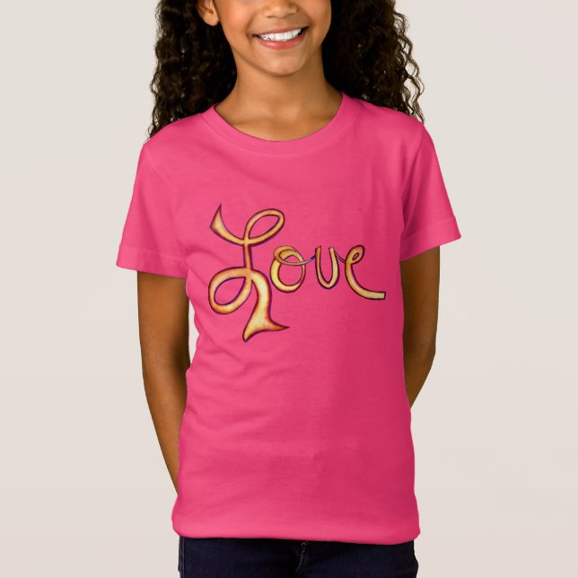 Liebe Pink Glamour Inspiration Tee Shirts (Vorderseite)