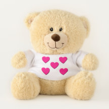 LIEBE Pink Heart Teddy Bär