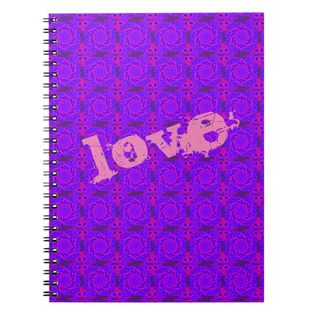 LIEBE PINK MANDALA NOTEBOOK NOTIZBLOCK (Vorderseite)