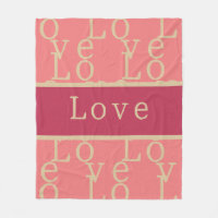 Liebe Pink Typografy Pattern