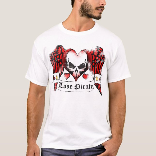 Liebe Pirate T - Shirt (Vorderseite)
