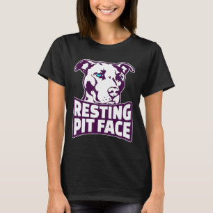 Liebe Pitbull Ruhend Pit Gesicht Ein Geschenk Für T-Shirt