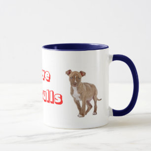 Liebe Pitbull Welpe Hund Kaffeetasse Tasse
