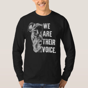 Liebe Pitbull Wir sind ihre Stimme für Pitbuller L T-Shirt