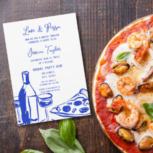 Liebe & Pizza Einladung