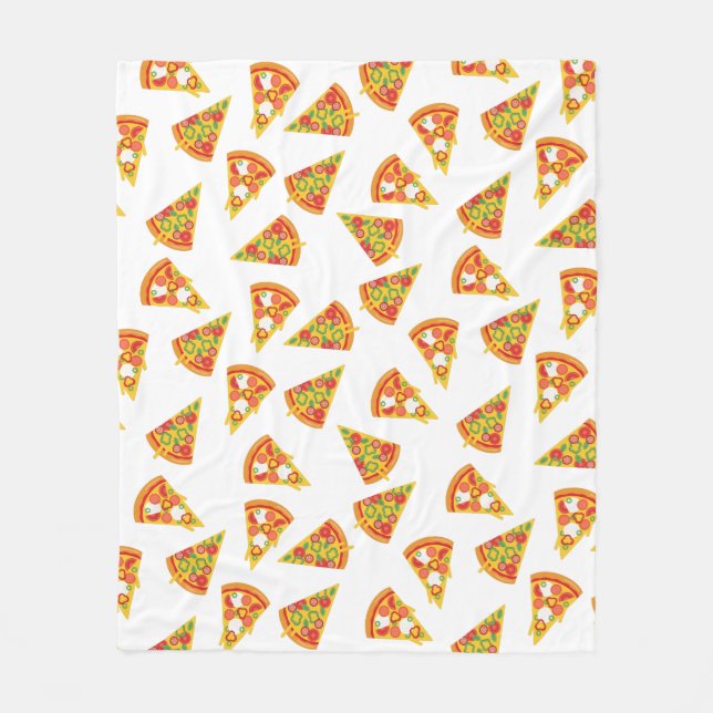 Liebe Pizza Fleecedecke (Vorderseite)