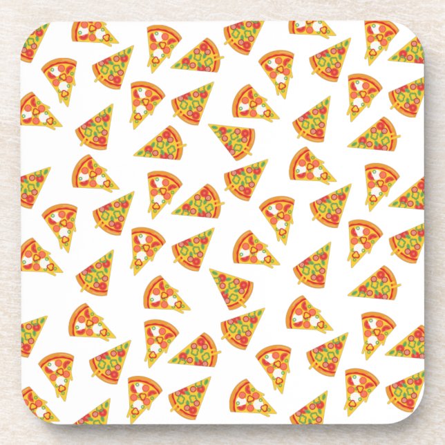 Liebe Pizza Getränkeuntersetzer (Vorderseite)