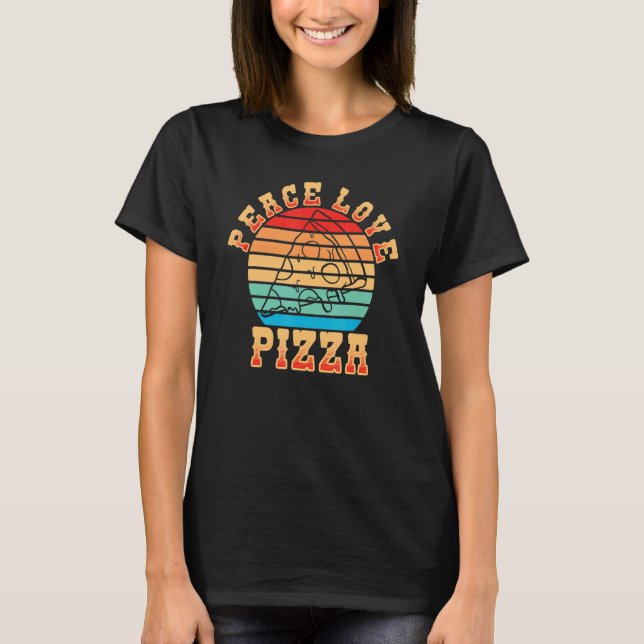 Liebe Pizza I Liebe Pizza 1 T-Shirt (Vorderseite)