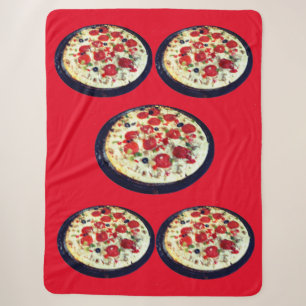 Liebe Pizza Sherpa Blanket Sherpadecke