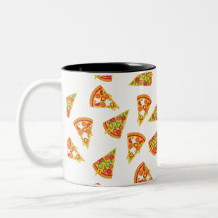 Liebe Pizza Zweifarbige Tasse