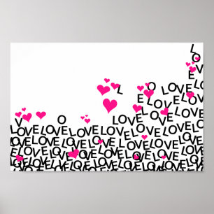 Liebe-Plakat des Valentines Tages Poster