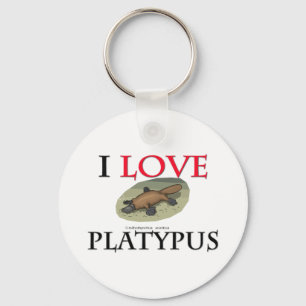 Liebe Platypus Schlüsselanhänger