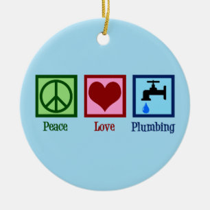 Liebe Plumbing Keramik Ornament