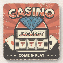 Liebe POKER Jackpot Getränkeuntersetzer