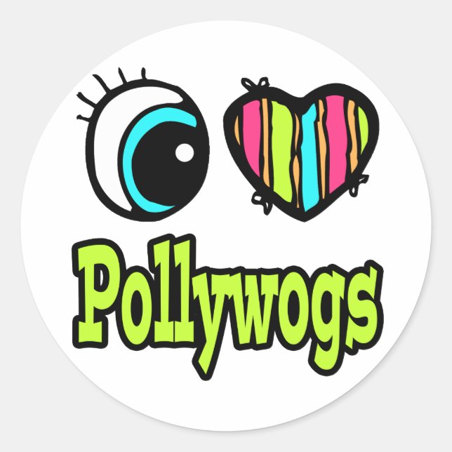 Liebe Pollywoods Runder Aufkleber (Vorderseite)