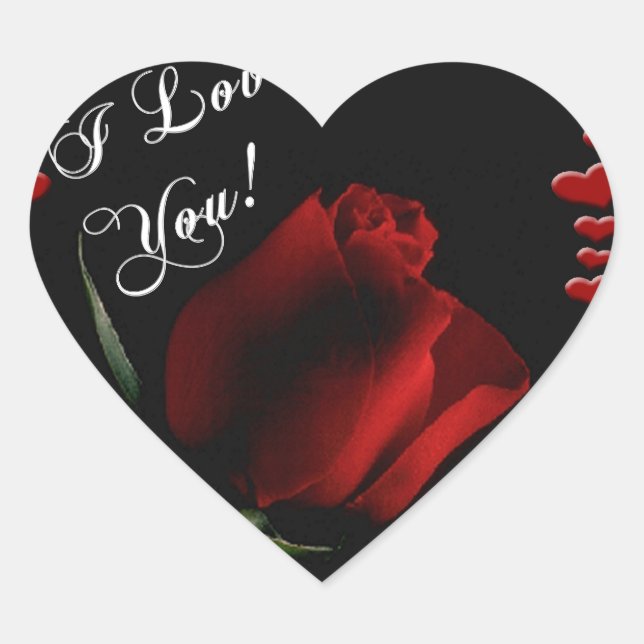 Liebe Polterabend Luple Valentine Mutter Ehefrau Herz-Aufkleber (Vorderseite)