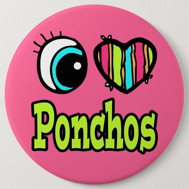 Liebe Ponchos Button (Vorderseite)