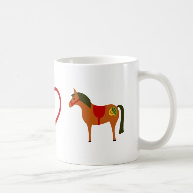 Liebe Ponies Horse Tasse (Rechts)
