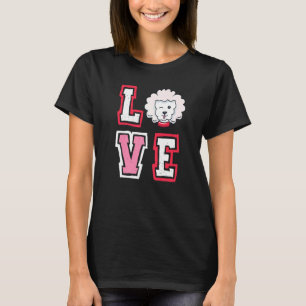 Liebe Poodle Animal Pup Welpe Hunde Besitzer T-Shirt