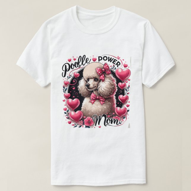 Liebe Poodle - Herzblasen T-Shirt (Design vorne)