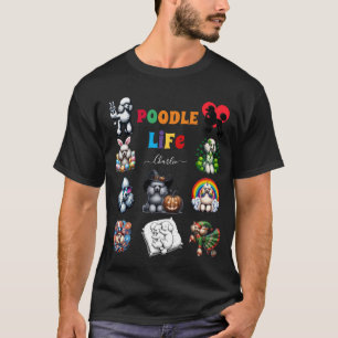 Liebe Poodle Lover Geschenk für Tiere T-Shirt
