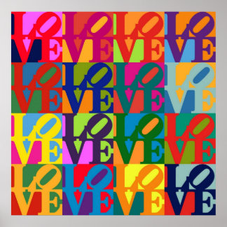 Liebe Pop Art Poster