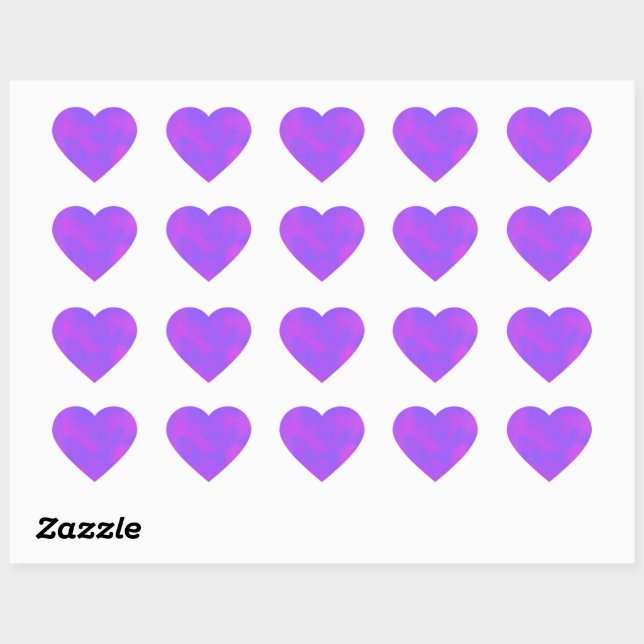 Liebe Pop Heart Sticker (Blatt)