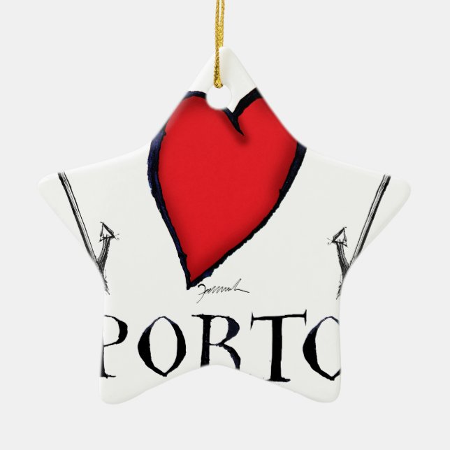 Liebe Porto Keramik Ornament (Vorne)