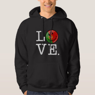 Liebe Portugal: Lächelnde Flagge Hoodie