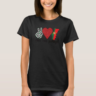 Liebe Portugal Proud Portugiesische Flagge Portugi T-Shirt