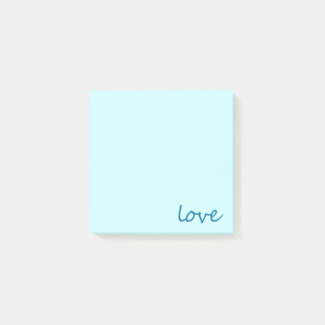 Liebe Post-it Klebezettel (Vorderseite)