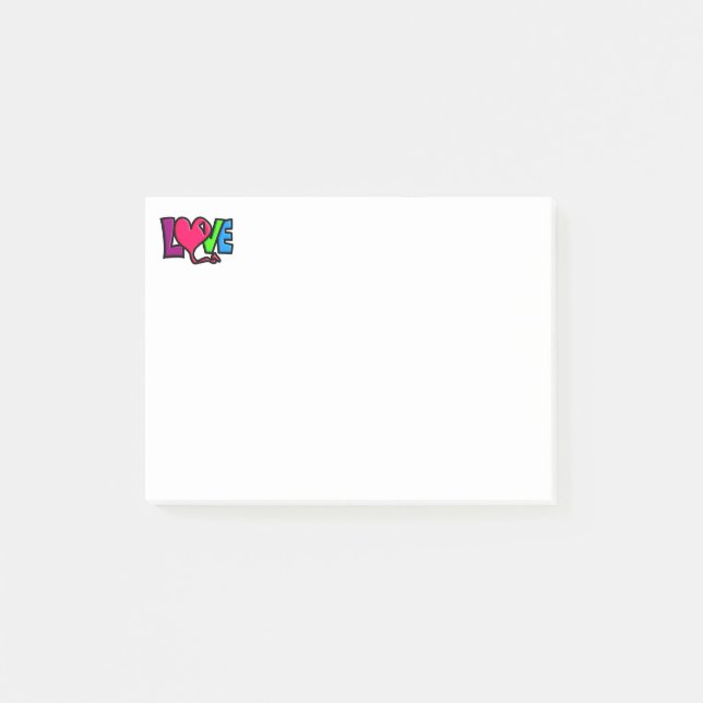 Liebe Post-it Klebezettel (Vorderseite)